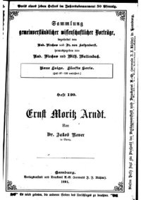 cover of the book Ernst Moritz Arndt