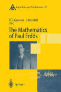 cover of the book The Mathematics of Paul Erdös I