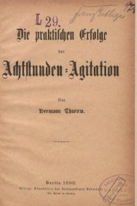 cover of the book Die praktischen Erfolge der Achtstunden-Agitation