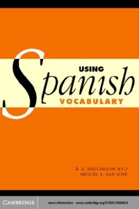 cover of the book Using Spanish Vocabulary