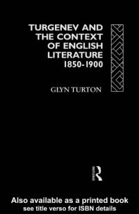 cover of the book Turgenev and the Context of English Literature 1850-1900