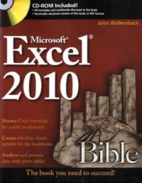 cover of the book Excel 2010 Bible