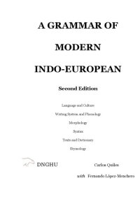 cover of the book A Grammar of Modern Indo-European