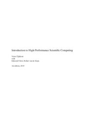 cover of the book Introduction to High Performance Scientific Computing