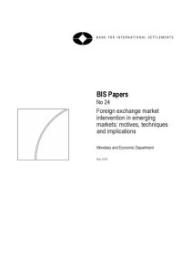 cover of the book Foreign exchange market intervention in emerging markets : motives, techniques and implications