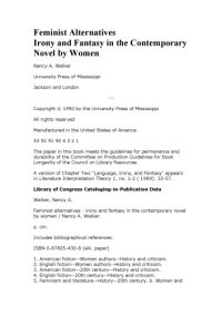 cover of the book Feminist Alternatives: Irony and Fantasy in the Contemporary Novel by Women