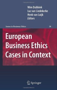 cover of the book European Business Ethics Cases in Context: The Morality of Corporate Decision Making