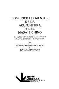 cover of the book Los 5 elementos de la acupuntura y del masaje chino  Spanish