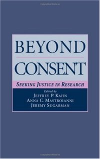 cover of the book Beyond Consent: Seeking Justice in Research