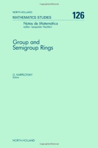 cover of the book Group and Semigroup Rings, Centro de Brasileiro de Pesquisas Fisicas Rio de Janeiro and University of Rochester