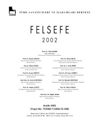 cover of the book Felsefe 2002