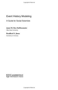 cover of the book Event History Modeling: A Guide for Social Scientists (Analytical Methods for Social Research)