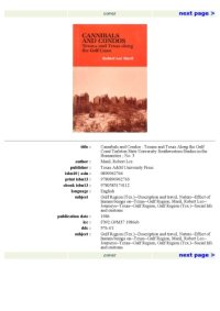 cover of the book Cannibals and Condos: Texans and Texas along the Gulf Coast (Tarleton State University Southwestern Studies in the Humanities)