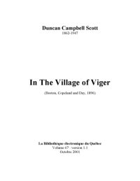 cover of the book In the village of Viger