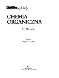 cover of the book Chemia organiczna