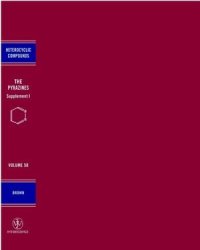 cover of the book The Pyrazines, Supplement I (The Chemistry of Heterocyclic Compounds, Volume 58)