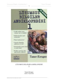 cover of the book Luzumsuz (!) Bilgiler Ansiklopedisi 1