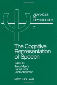 cover of the book The Cognitive Representation of Speech