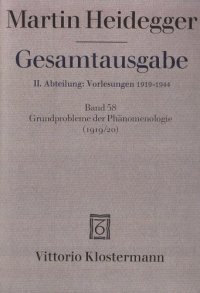 cover of the book Grundprobleme der Phänomenologie (Wintersemester 1919/20)