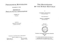 cover of the book The Magistrates of the Roman Republic 1: 509 B.C. - 100 B.C.