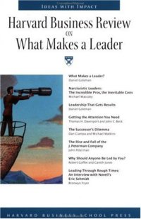 cover of the book Harvard Business Review on What Makes a Leader