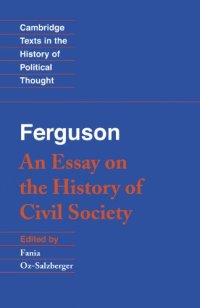 cover of the book Ferguson: An Essay on the History of Civil Society