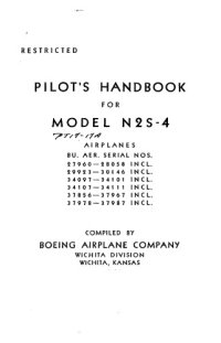 cover of the book Pilot's Handbook for Model N2S-4 Airplane