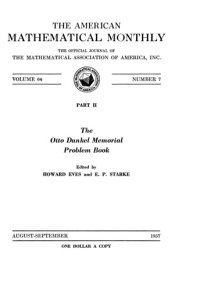 cover of the book The Otto Dunkel Memorial Problem Book