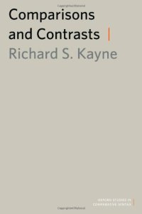 cover of the book Comparisons and Contrasts (Oxford Studies in Comparative Syntax)