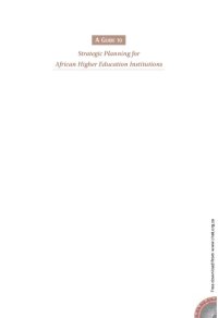 cover of the book A Guide to Strategic Planning for African Higher Education Institutions