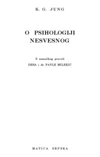 cover of the book O psihologiji nesvesnog