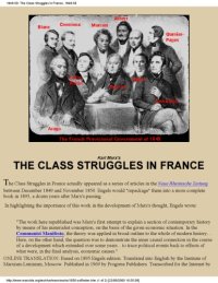 cover of the book Class Struggles in France, 1848-1850