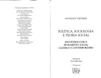 cover of the book Politica, sociologia e teoria social: encontros com o pensamento social classico e contemporaneo