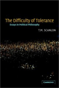 cover of the book The Difficulty of Tolerance: Essays in Political Philosophy