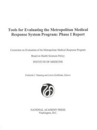 cover of the book Tools for Evaluating the Metropolitan Medical Response System Program