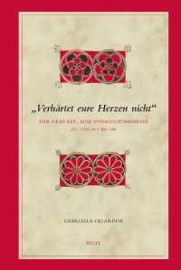 cover of the book "Verhartet eure Herzen nicht": Der Hebraer, eine Synagogenhomilie zu Tischa be-Aw