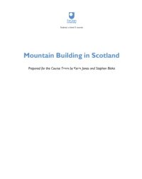 cover of the book Mountain Building in Scotland