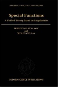 cover of the book Special Functions: A Unified Theory Based on Singularities