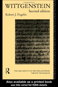 cover of the book Wittgenstein (Arguments of the Philosophers)