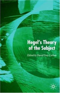 cover of the book Hegel's Theory of the Subject