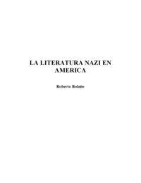 cover of the book La literatura nazi en America (Biblioteca Breve) (Spanish Edition)