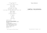 cover of the book Grčka filozofija