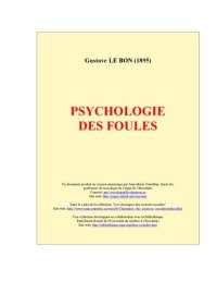 cover of the book Psychologie des foules