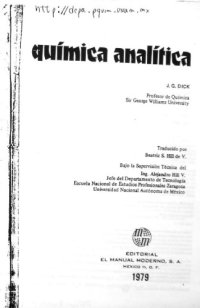 cover of the book Quimica analitica