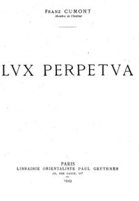 cover of the book Lux Perpetua