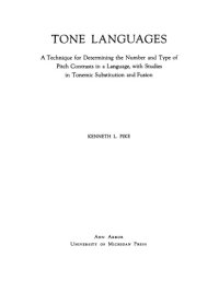 cover of the book Tone Languages