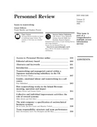 cover of the book Personnel Review, Volume 31, Number 3, 2002