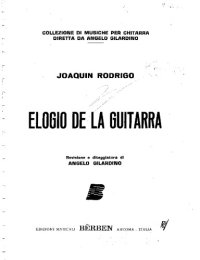 cover of the book Elogio de la guitarra (Guitar Score)