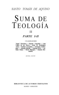 cover of the book Suma de teologia; TOMO 2: Parte I-II.