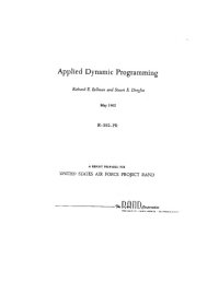 cover of the book Applied Dynamic Programming